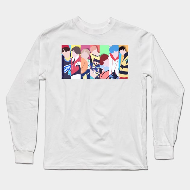 BTS Love Yourself All Members Long Sleeve T-Shirt by ZeroKara